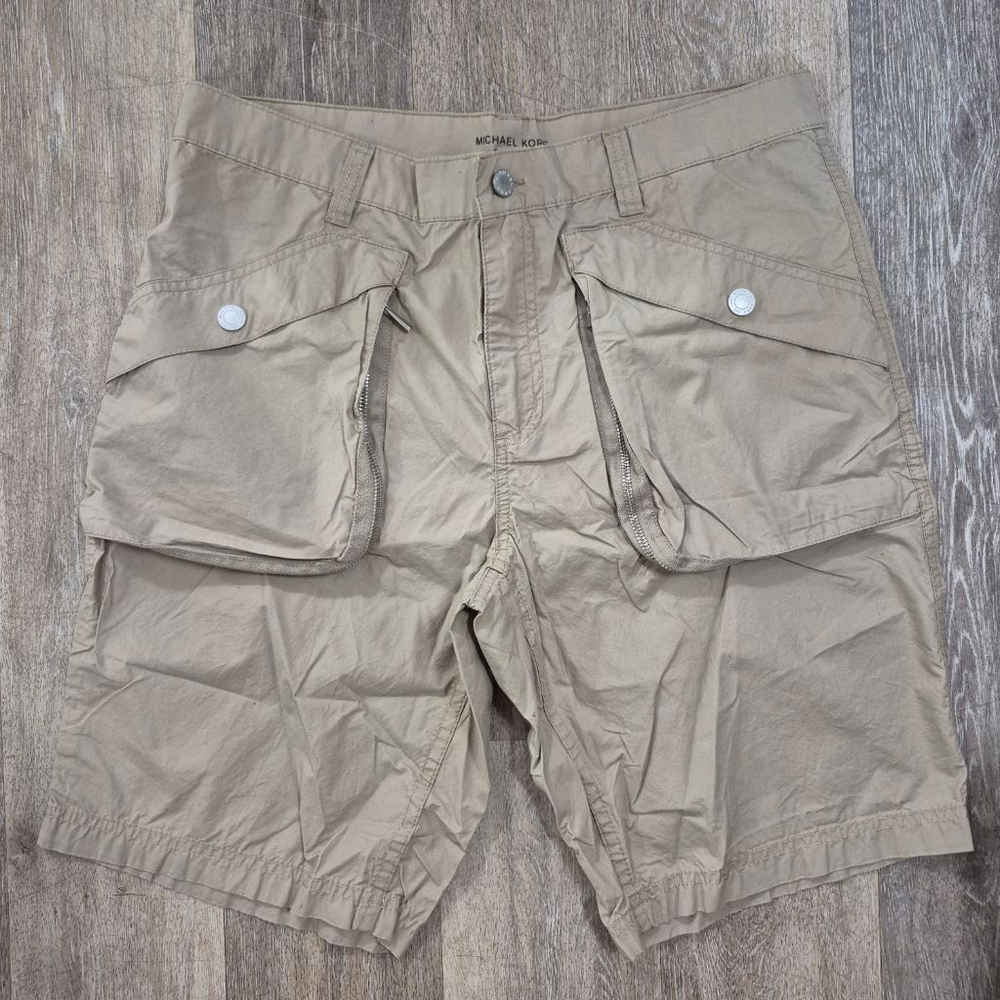 Men's MICHAEL KORS Cargo Shorts Waist 34 Beige
